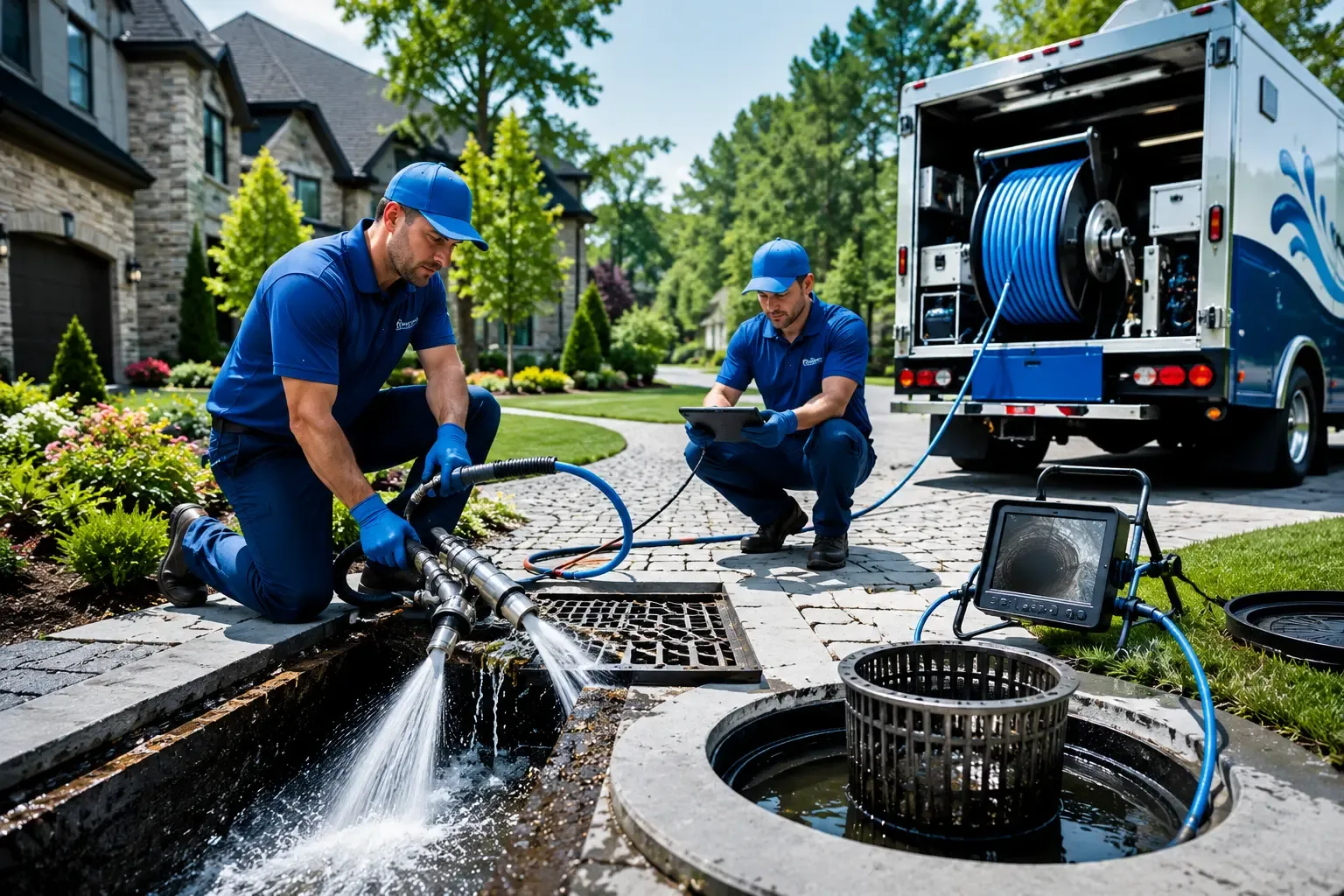 Local outdoor drain cleaning professionals in Columbus City, IA